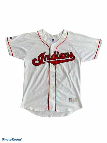CLEVELAND INDIANS Retro Guardians Majestic Cool Base JERSEY Youth M  Retired #5