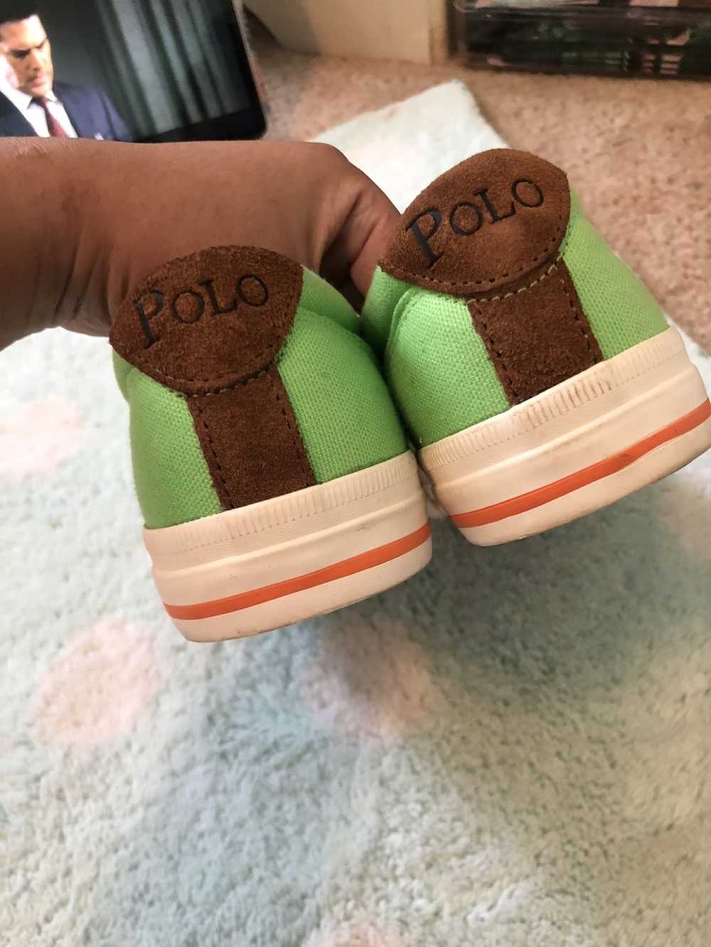 Polo Ralph Lauren Green Canvas Sneaker - Polo Ral… - image 6
