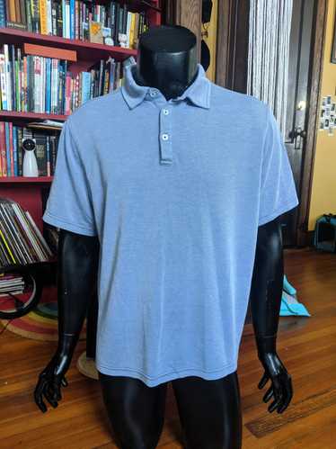 Nat Nast Blue/grey knit polo shirt - image 1