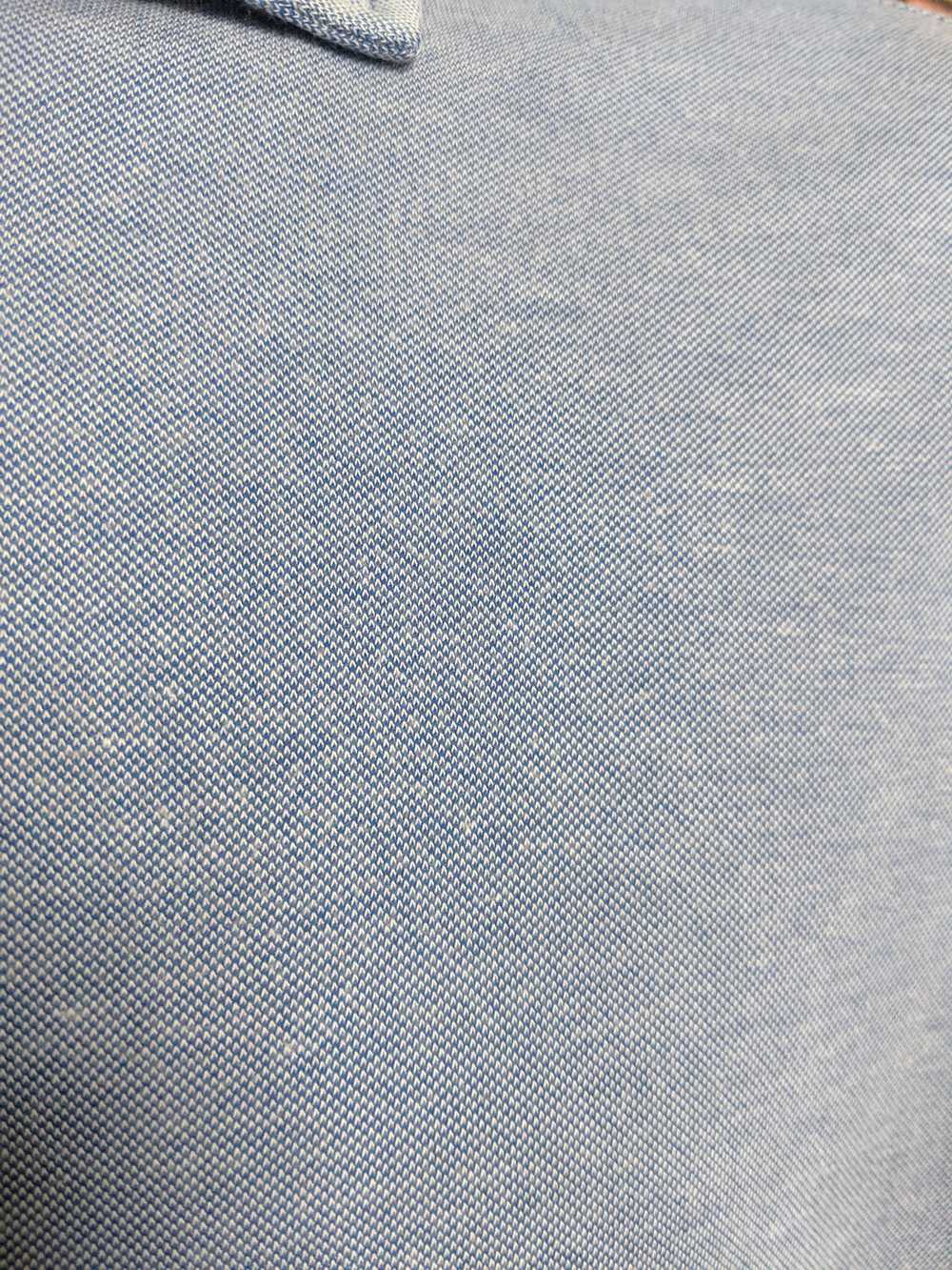 Nat Nast Blue/grey knit polo shirt - image 2