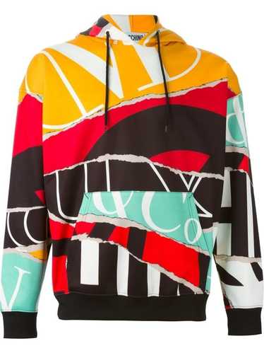 Moschino Ripped Paper Print Hoodie