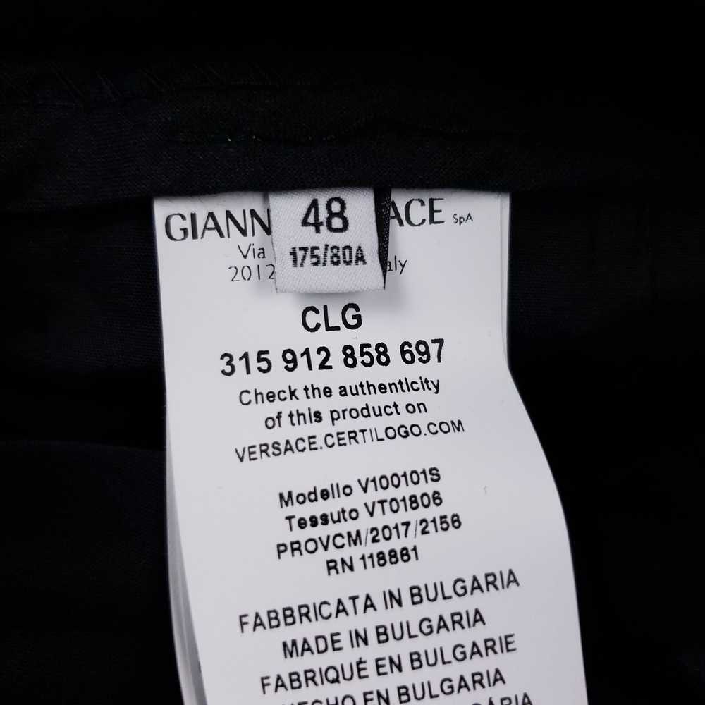Versace Versace Pants 32x37 Gray Trousers Wool Fl… - image 4