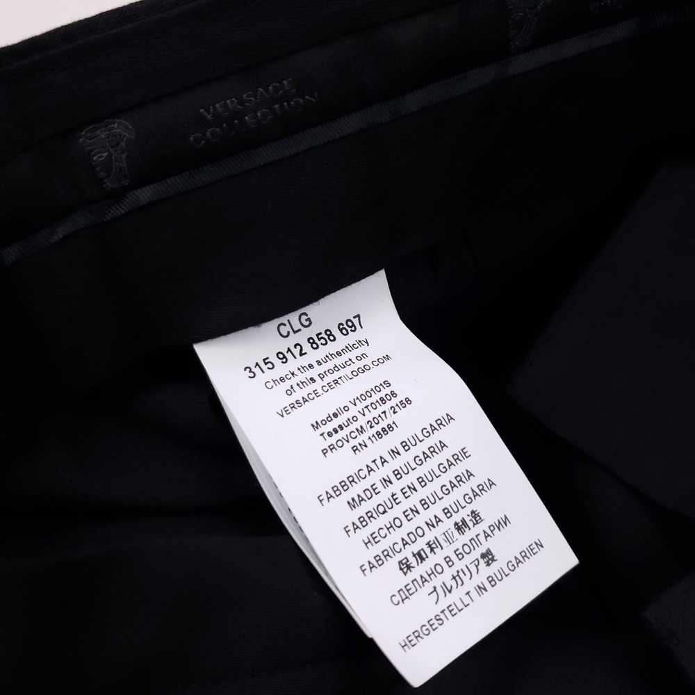 Versace Versace Pants 32x37 Gray Trousers Wool Fl… - image 5