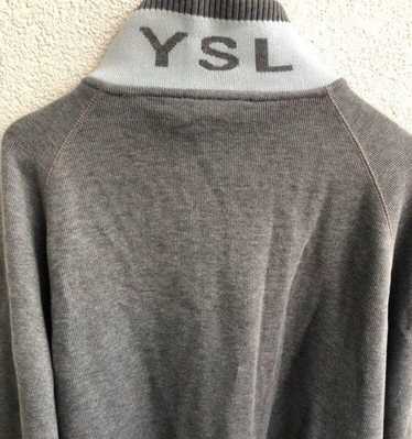 Yves Saint Laurent Last price🔥grey YSL zip sweat… - image 1