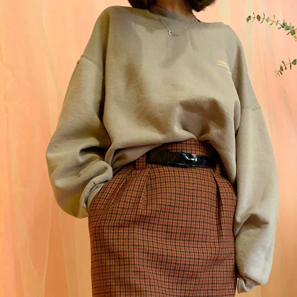 Plaid pleated + belted skirt - image 8