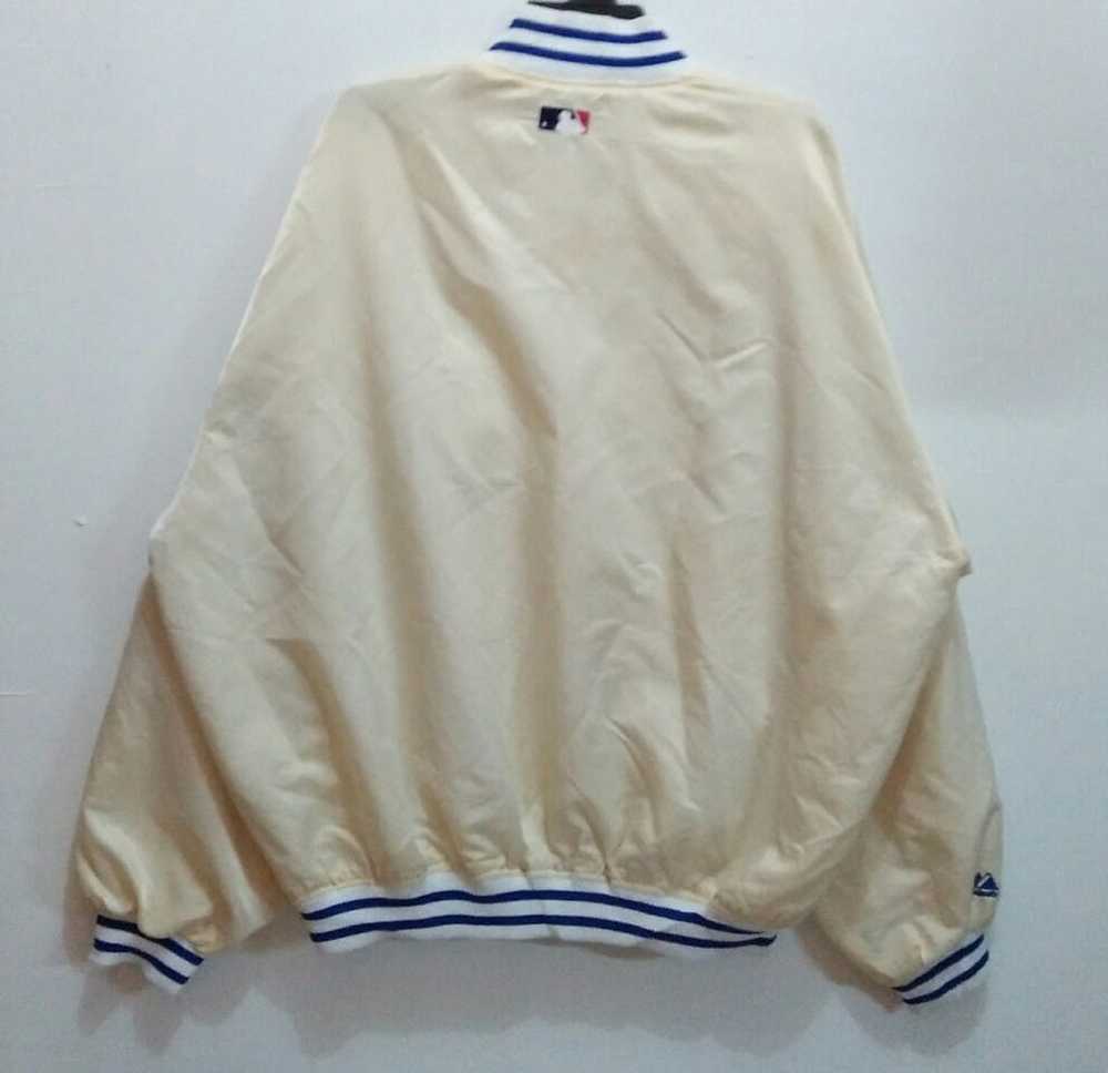 Majestic MLB LA Dodgers Authentic Collection Half-Zip Sweater Jacket Men  2XL NEW