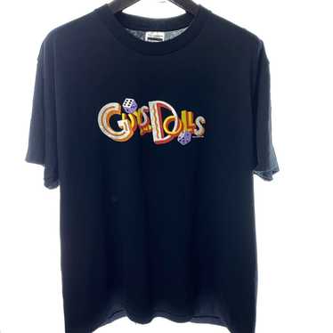 Vintage GUYS and DOLLS 1992 XL Black T-shirt Vint… - image 1