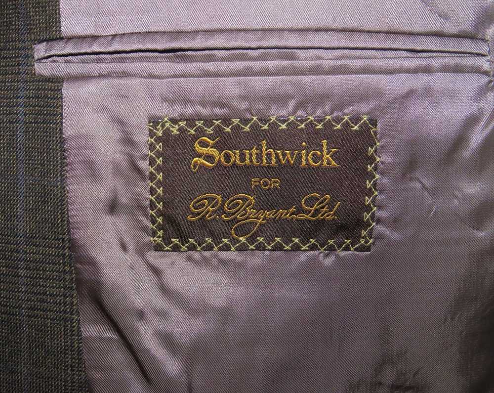 Southwick Recent Brown Glen Plaid Flannel Weight … - image 12