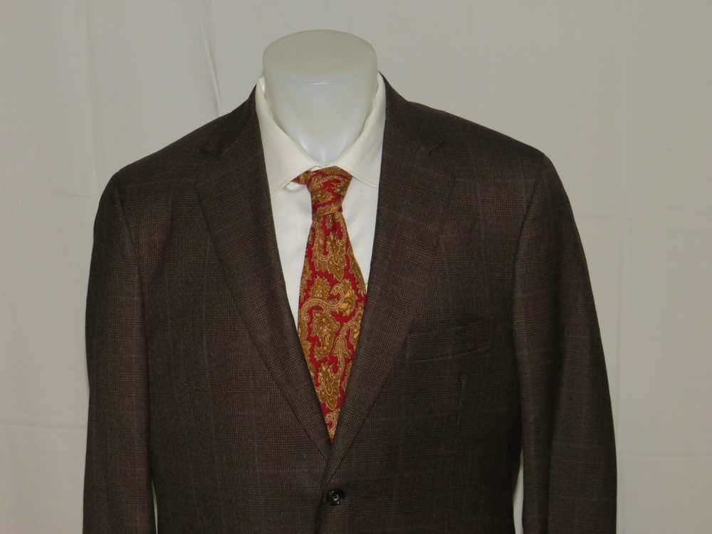 Southwick Recent Brown Glen Plaid Flannel Weight … - image 4