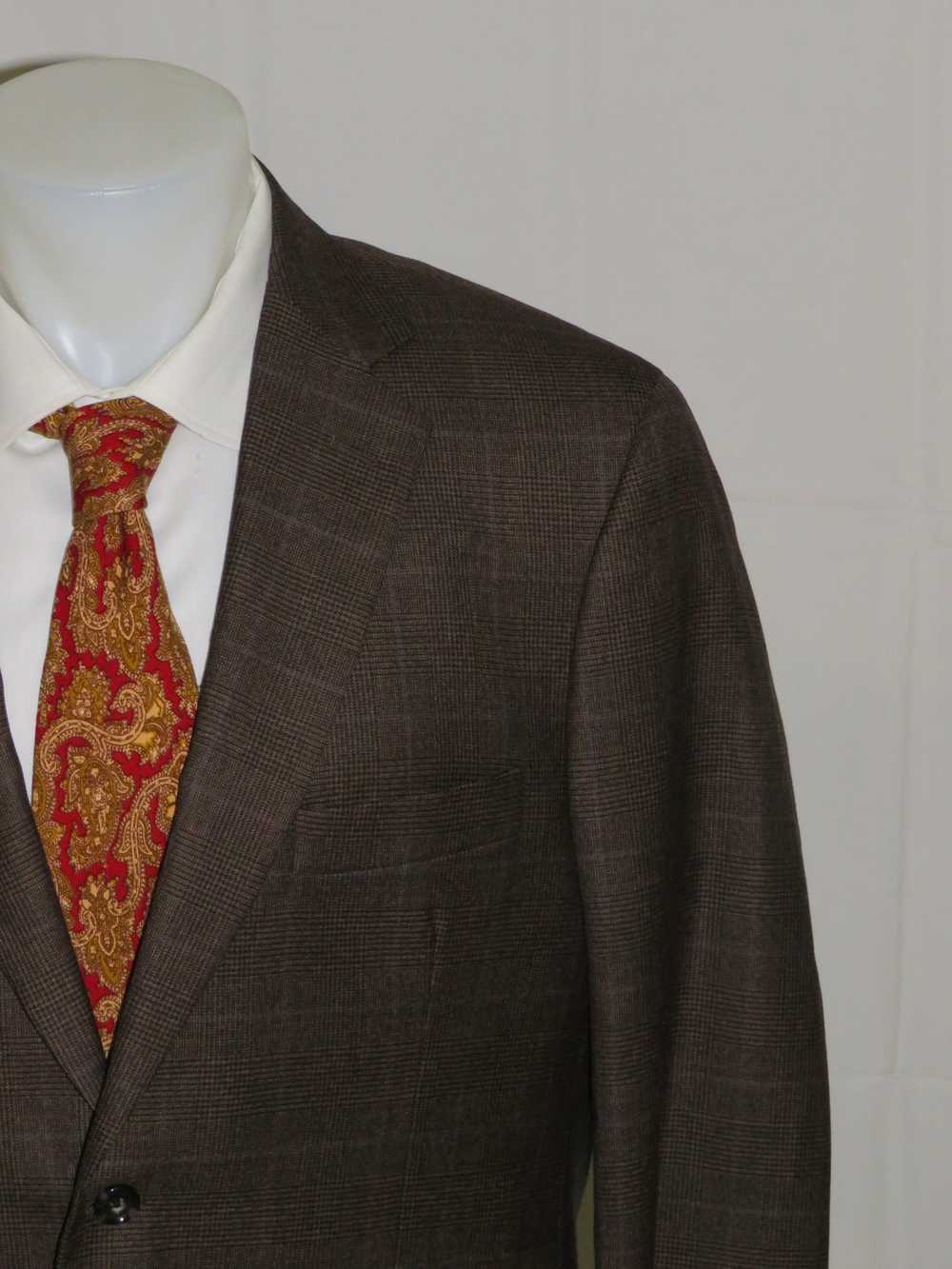 Southwick Recent Brown Glen Plaid Flannel Weight … - image 5