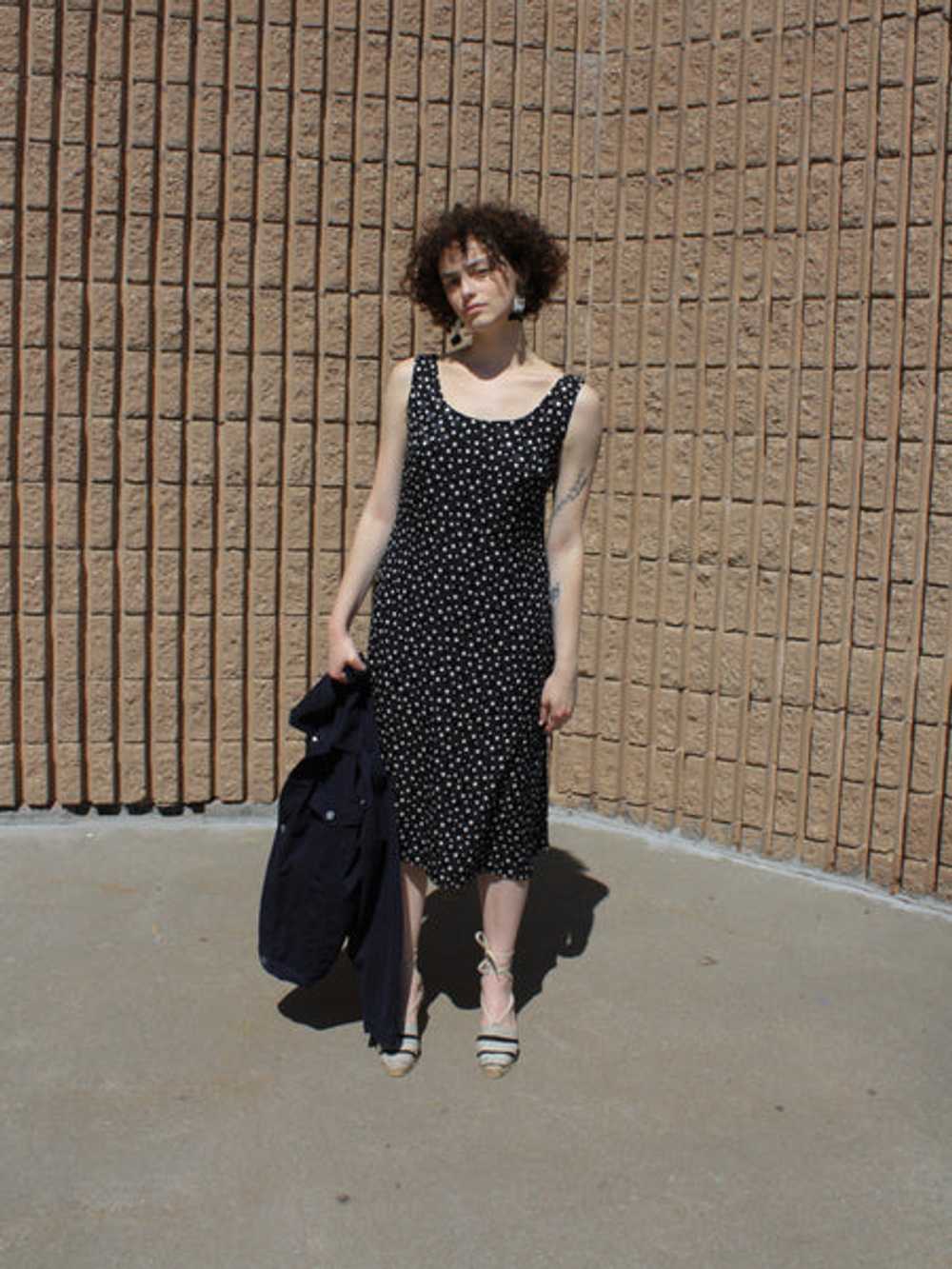 Escada Polka Dot Silk Dress - image 4