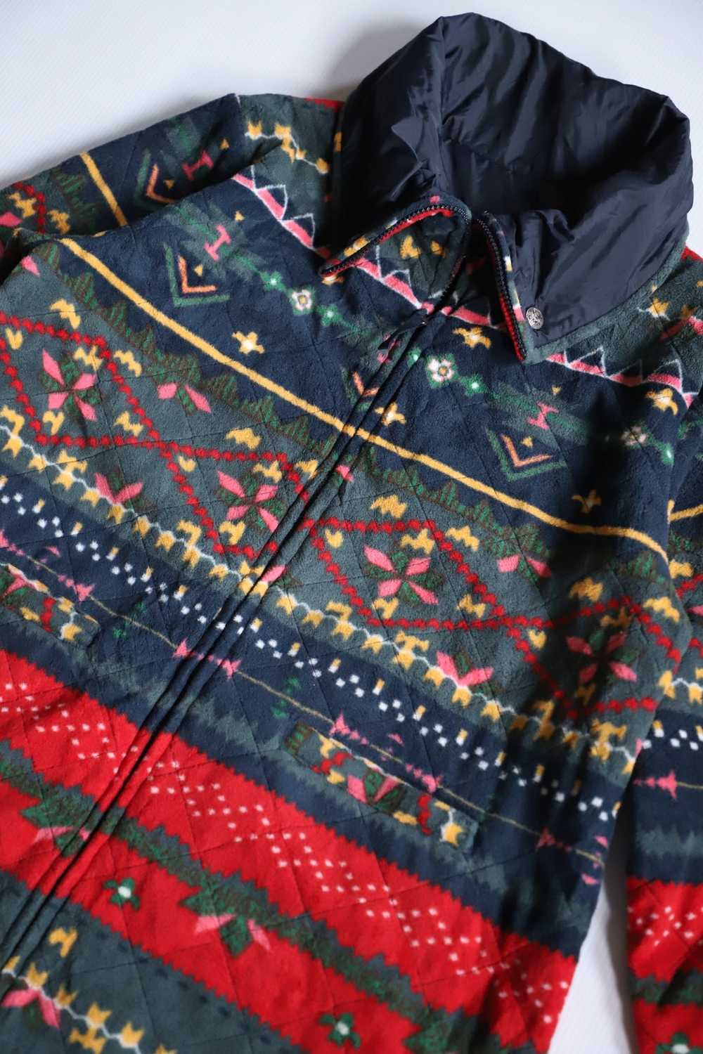 Japanese Brand Long Coat Native Pattern Cute Coat - image 3