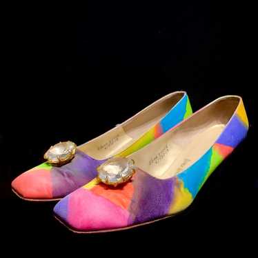 1960s Rainbow Jewel Heels - image 1
