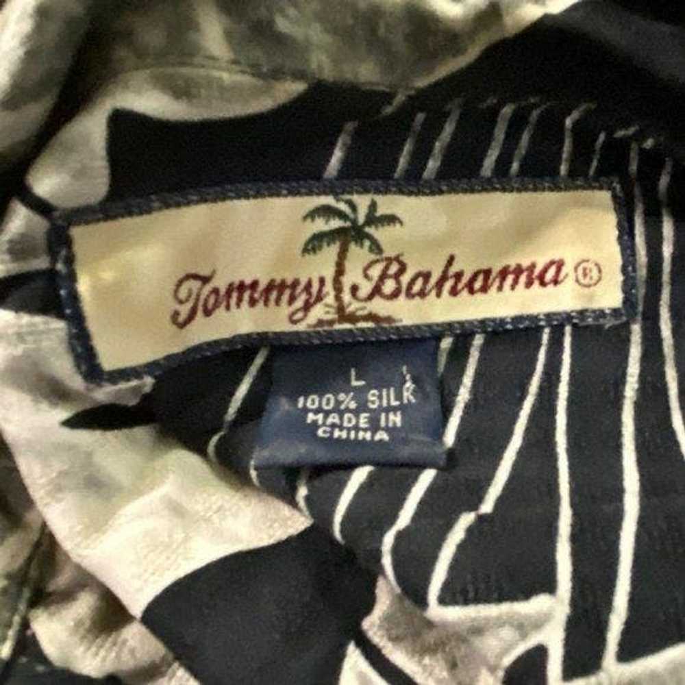 Tommy Bahama Silk Tommy Bahama Black Palms Hawaii… - image 4