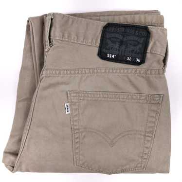 Levi's Levis 514 Jeans Tan 32x35 Mens Size Cotton… - image 1