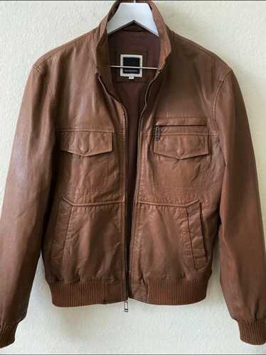 Basement Basement Biker Leather Jacket