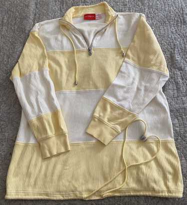 Vintage Liz Claiborne Yellow/White Sweater