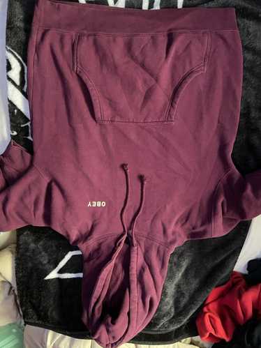 Obey Classic Obey Maroon Hoodie