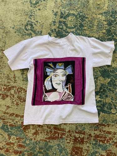 Picasso × Vintage 90s Picasso Bandana T-shirt - image 1