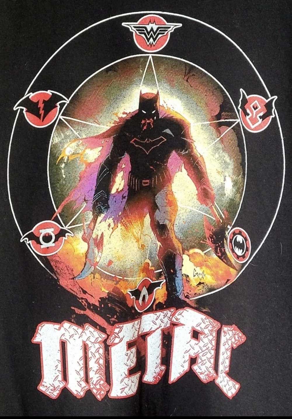 Dc Comics × Vintage Batman metal shirt rare marve… - image 4