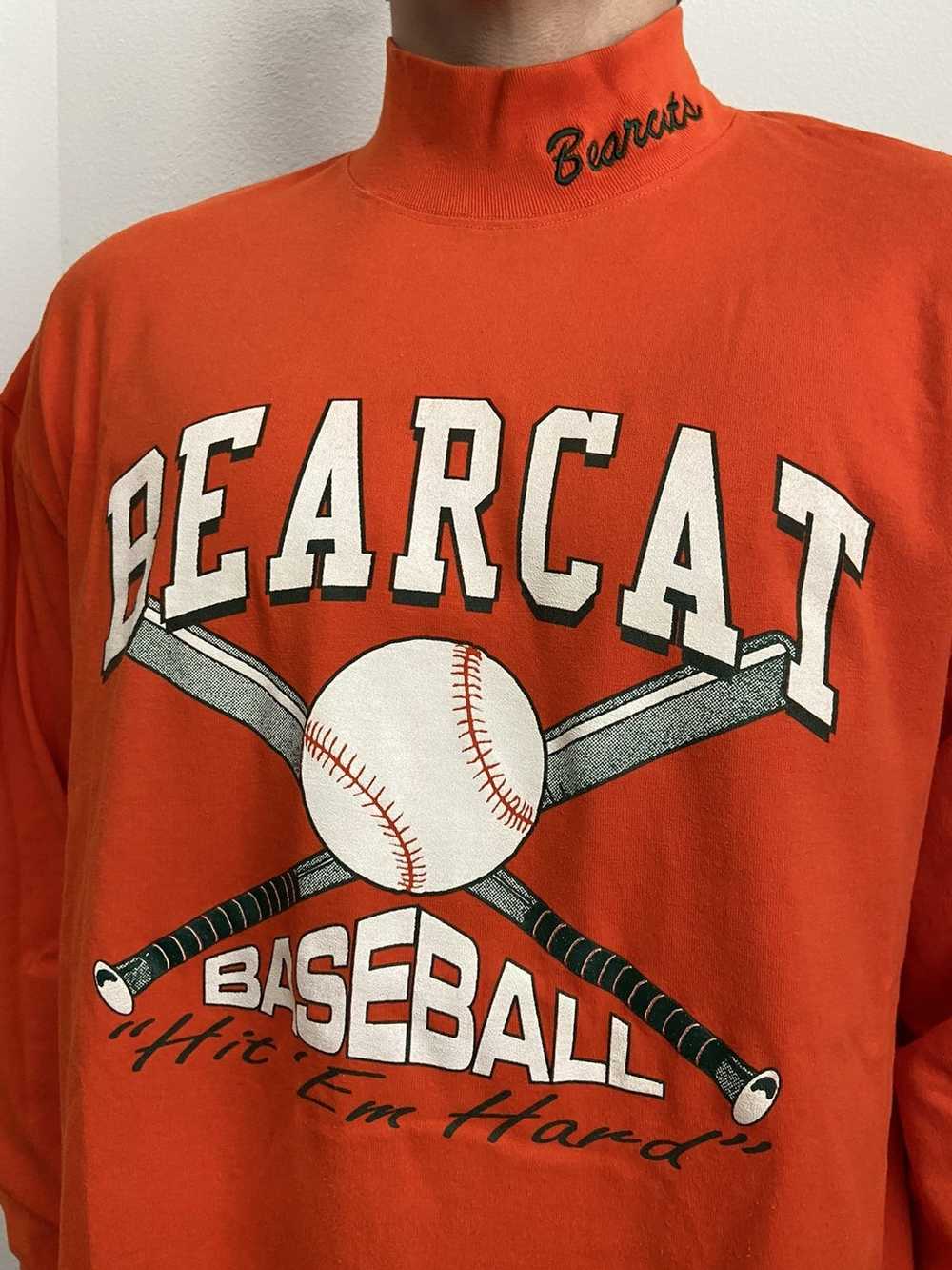 Vintage Vintage Bearcat Baseball Graphics Orange … - image 1