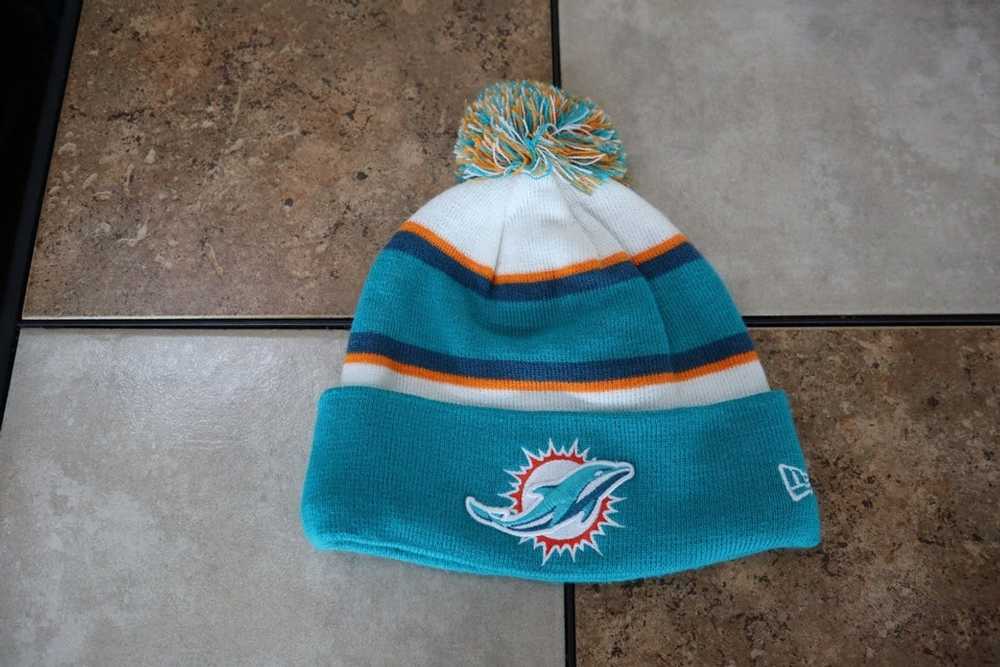 NFL Sideline 2023 Miami Dolphins Cuff Knit Beanie Hat D03_517