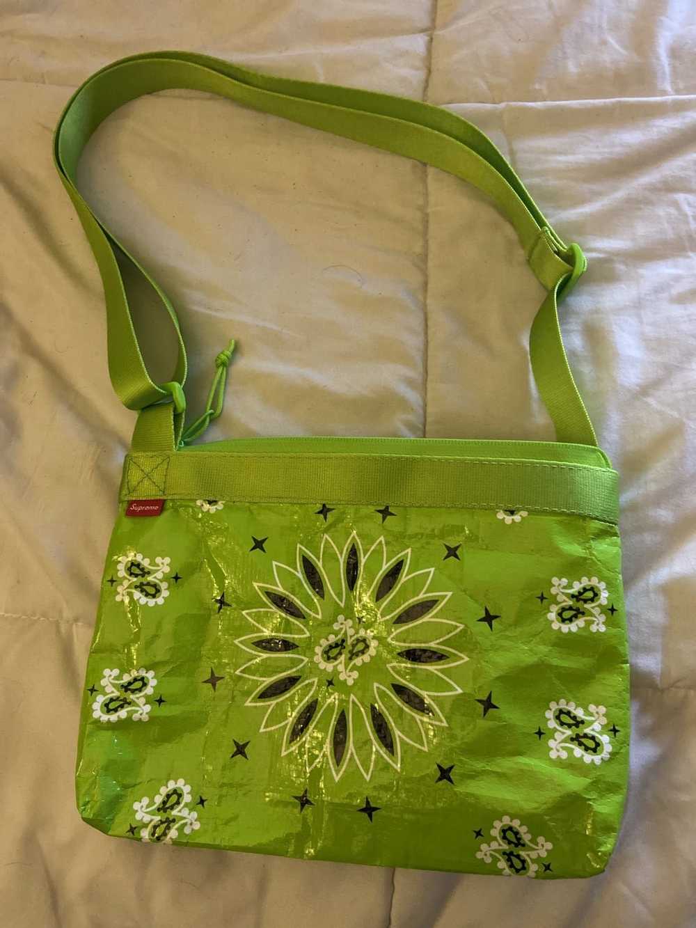Supreme Supreme Bandana Tarp Side Bag Lime green - image 2