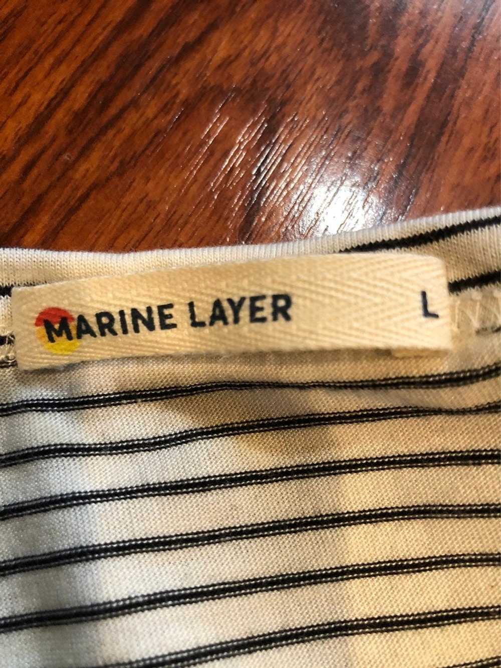Marine Layer MARINE LAYER APRON FRONT TANK B/W ST… - image 4