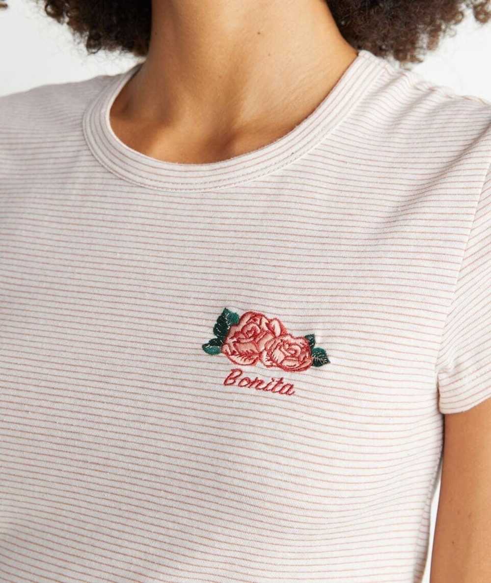 Marine Layer MARINE LAYER GRACIAS TEE ROSE STRIPE… - image 2