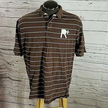 Rocawear Rocawear brown striped men polo shirt lar