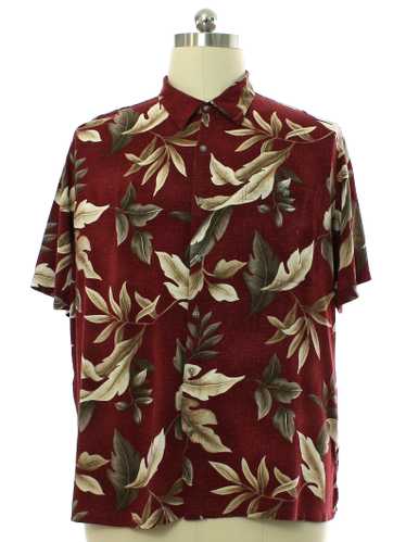 1990's Croft and Barrow Mens Silk Hawaiian Shirt