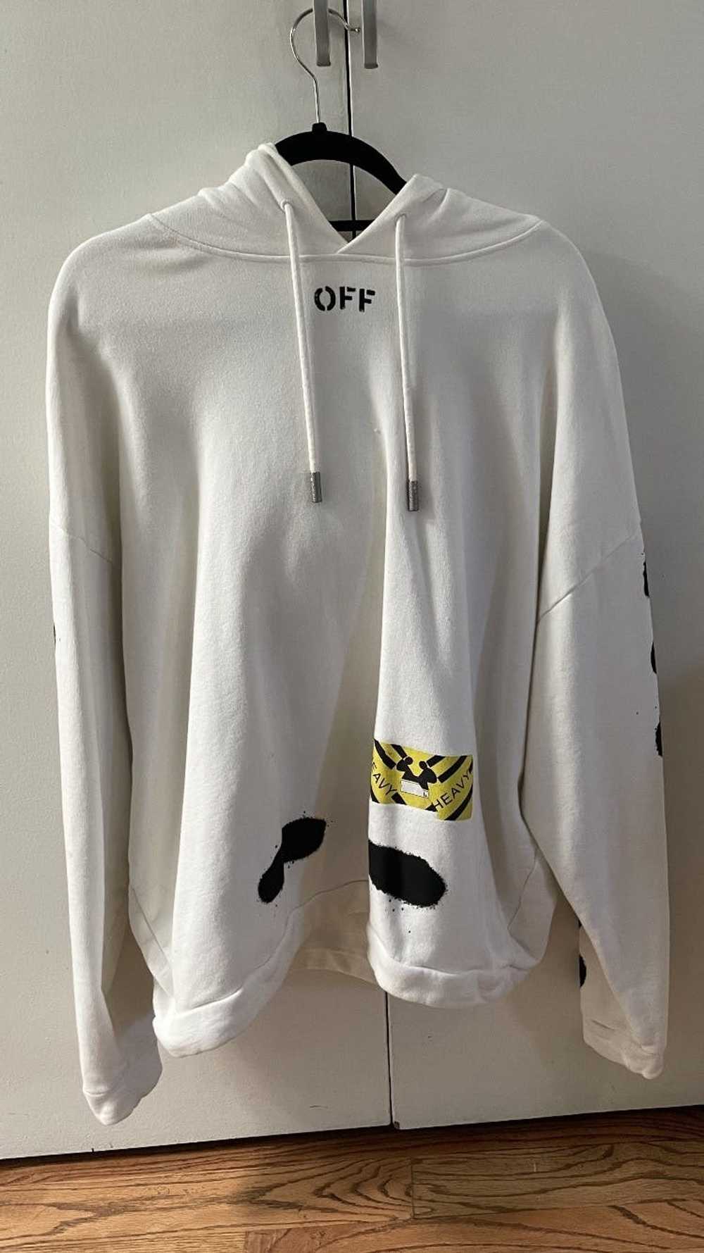 Off-White Off-White Diagonal Caution Tape Hoodie - image 2