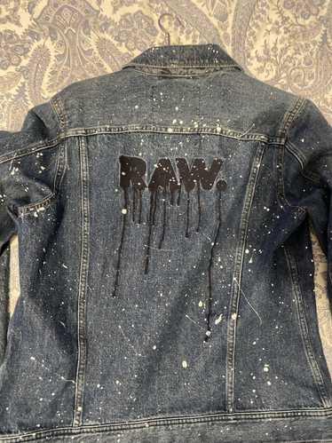 G Star Raw Paint Splatter Denim Jacket From G Star