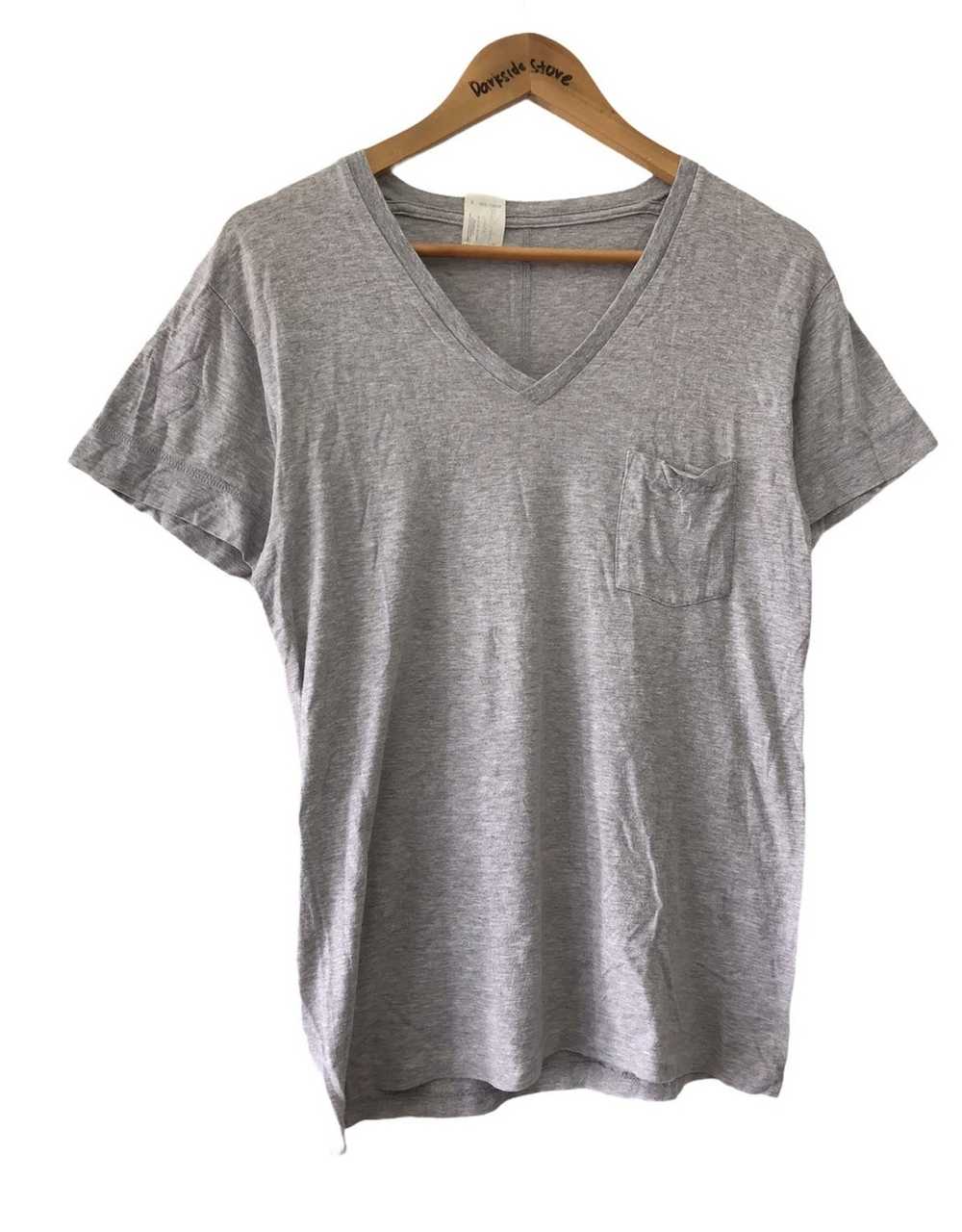 N. Hoolywood N hoolywood V-neck Grey tee - image 3