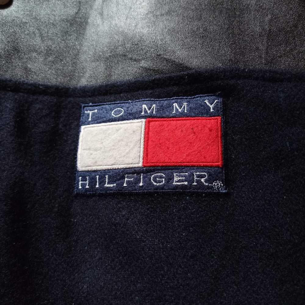 Vtg Tommy Hilfiger USA Collection Sweatshirt Pullover XL Leather Patch Crew  Neck