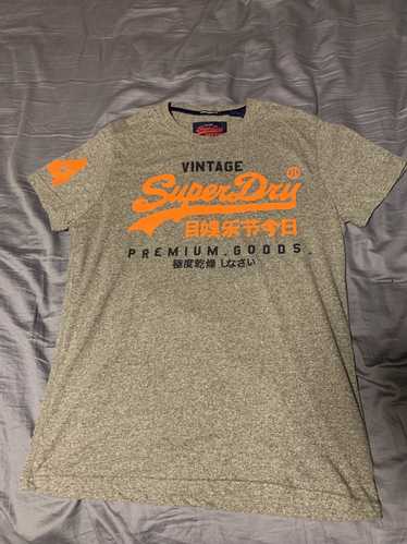 NEW Superdry Vintage Authentic Embossed T-Shirt Cloverfield Green