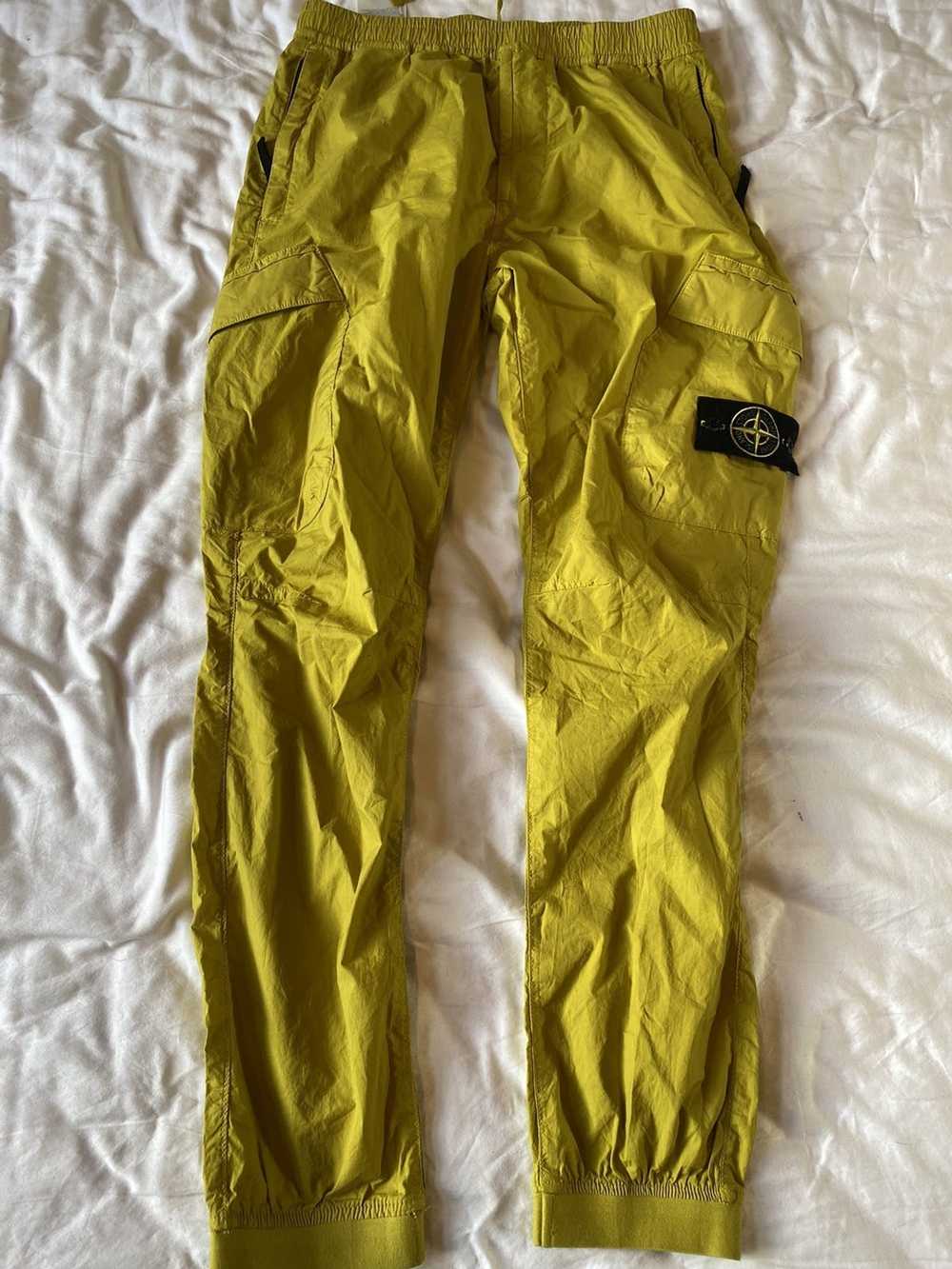 Stone Island Stone island joggers muted yellow - image 1