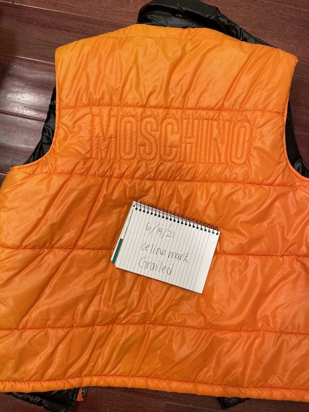Moschino Moschino Orange Puffer Vest - image 4