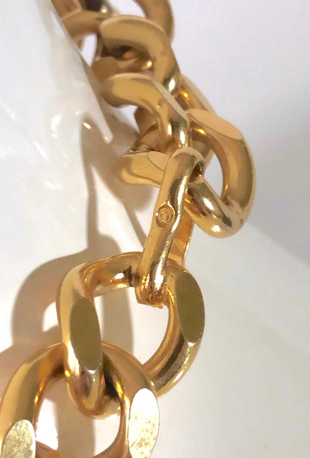 Chanel Gold ID Choker, Size OS - image 3