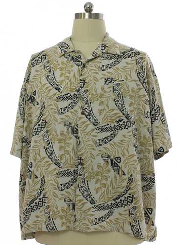 1990's Vintage Silk Mens Silk Twill Hawaiian Shirt