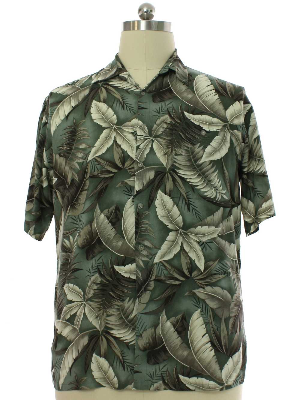 1990's Van Heusen Mens Rayon Hawaiian Shirt - image 1