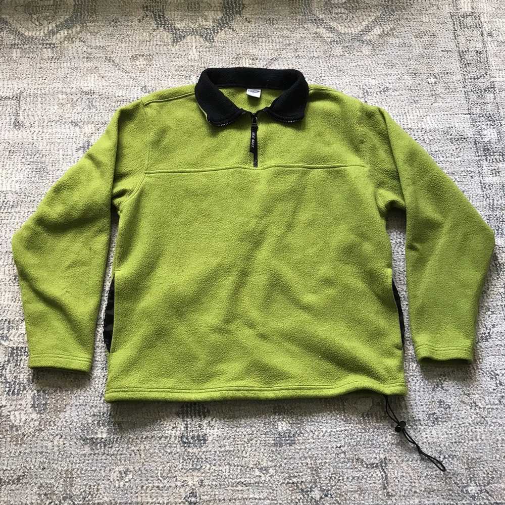 Old Navy Old Navy Green Fleece Quarter Zip - image 1