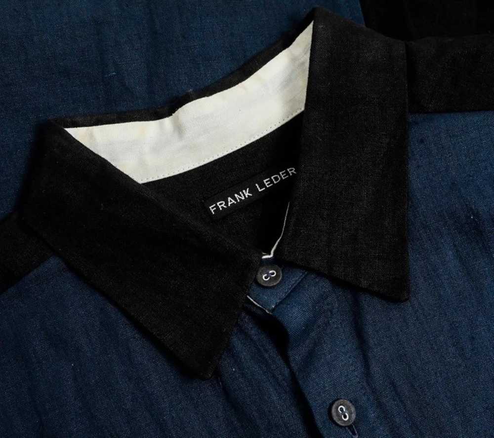 Frank Leder indigo block shirt - image 5