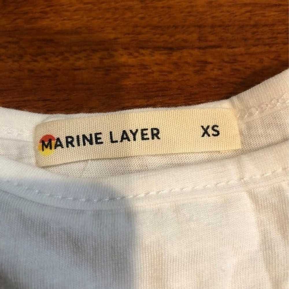 Marine Layer MARINE LAYER LOGAN WHITE TANK TOP XS - image 4