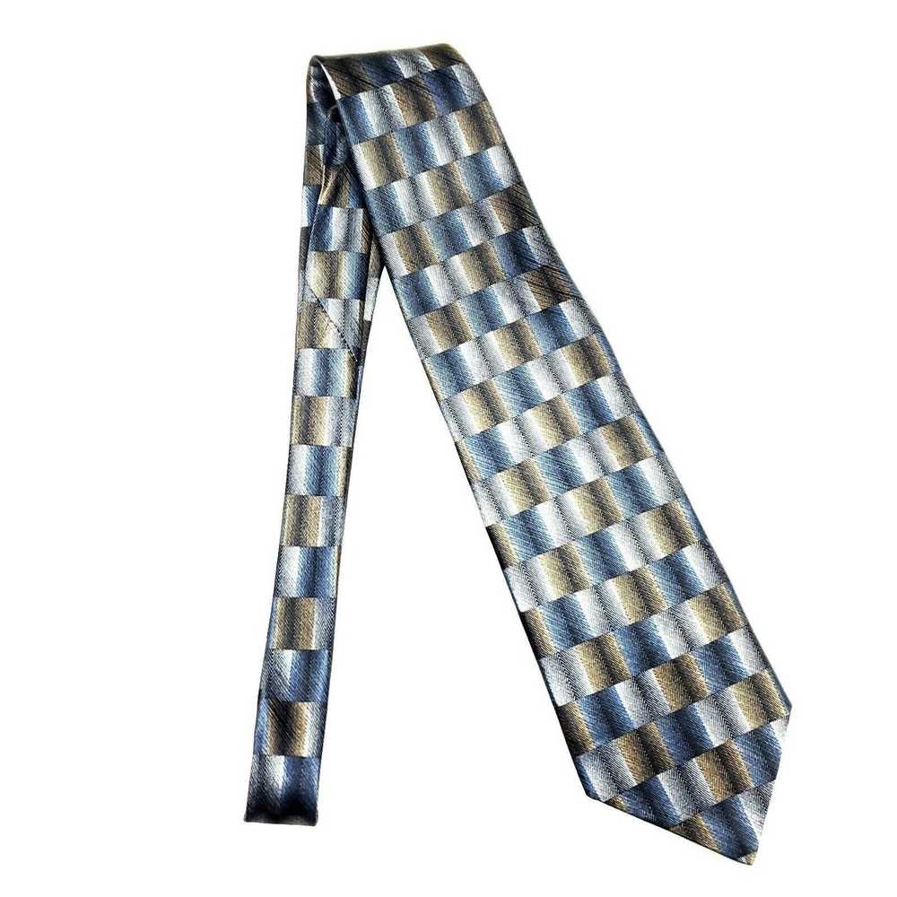 Vintage Alexander Lloyd Menswear Blue Brown Long … - image 6