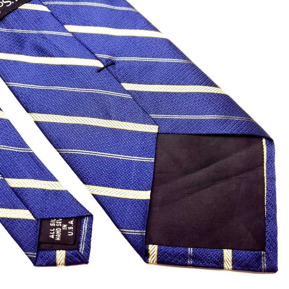 Jos. A. Bank Jos A Bank Silk Tie Woven Striped Bl… - image 5