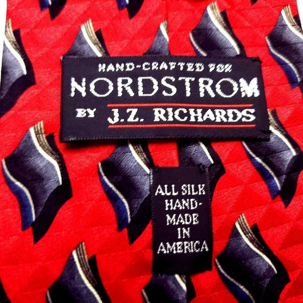 Nordstrom JZ Richards Nordstrom Silk Tie Red Geom… - image 4