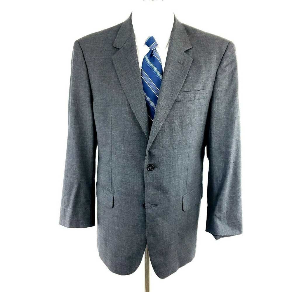 Jos. A. Bank Jos A Bank 40R 2 Button Gray Wool Bl… - image 3