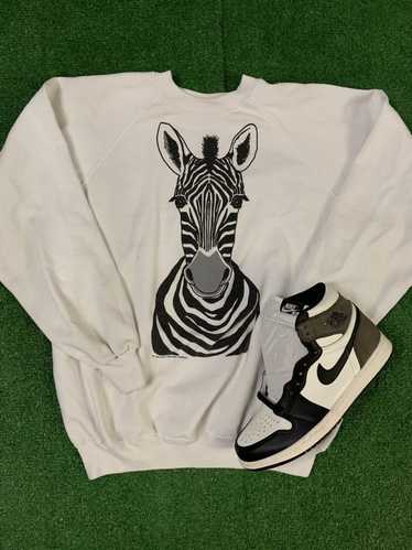 Zebra Duster Cardigan Sweater