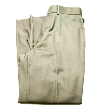 Stafford NEW Stafford Green Dress Pants Flat Front